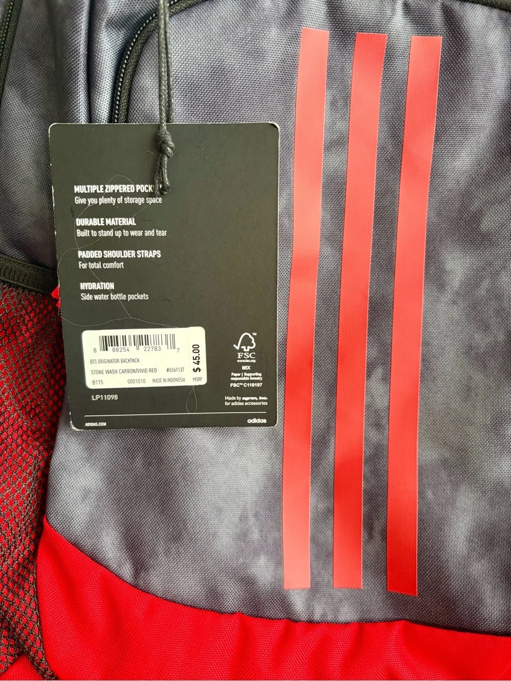 adidas nwt backpack